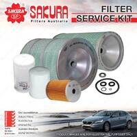 Sakura Oil Air Fuel Filter Service Kit for Isuzu FSR32 FTR32 7.1L Diesel