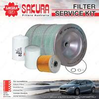 Sakura Oil Air Fuel Filter Service Kit for Hino Kestrel FT3W Merlin FC3W