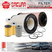 Sakura Oil Air Fuel Filter Service Kit for Hino 700 FS1E FY1E SH1E SS1E