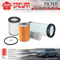 Sakura Oil Air Fuel Filter Service Kit for Nissan UD MK235 MKB210 6.9L TD 95-05