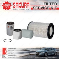 Sakura Oil Air Fuel Filter Service Kit for Hino Ranger 9 FG1J 8.0L TD 1996-2002