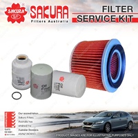 Sakura Oil Air Fuel Filter Service Kit for Nissan Patrol GU Diesel