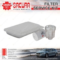 Sakura Oil Air Fuel Filter Service Kit for Toyota Corolla ZZE123R 1.8L 2002-2006