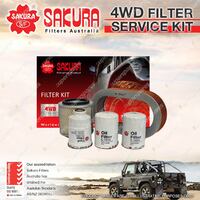 Sakura 4WD Filter Service Kit for Nissan Patrol GQ TD42 6Cyl 4.2L Turbo Diesel