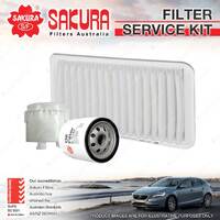 Sakura Oil Air Fuel Filter Service Kit for Lexus RX330 MCU83R 3.3L V6 Petrol