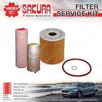 Sakura Oil Air Fuel Filter Service Kit for Landrover Range Rover L322 3.0L