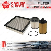 Sakura Oil Air Fuel Filter Service Kit for Jeep Grand Cherokee WK Laredo 3.0L V6