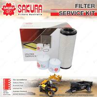 Sakura Oil Air Fuel Filter Service Kit for Kubota U35 1.5L D1503 I3 6V 01-On