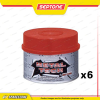 6x Septone Metal Tech Stainless Steel Fibre Reinforced Putty 500G Strong&Durable