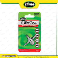 Slime Versatile Tool - 4-Way Valve Tool Re-Taps Threads Inside and Outside
