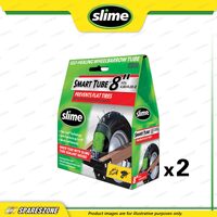 2 x Slime Pre-Slimed Wheelbarrow Smart Self-Sealing Tubes 8" Fits 4.80/4.00-8