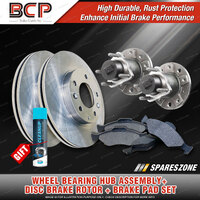 Rear Wheel Bearing Hub Assembly + Brake Rotor Pad Kit for Holden Astra TS TGF08