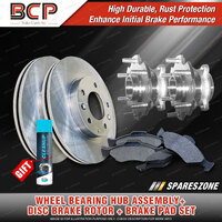 Rear Wheel Bearing Hub Ass Rotor Pad Kit for Mitsubishi Pajero NS NT NW 14mm