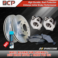 Rear Wheel Bearing Hub Assembly Brake Rotor Pad Kit for Subaru Outback BH 01-03