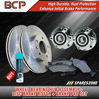 Front Wheel Bearing Hub Ass Rotor Pad Kit for Volkswagen Passat B6 3C 312mm