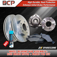 Front Wheel Bearing Hub Assembly + Brake Kit for Holden Commodore VF 3.0L 3.6L