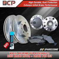 Rear Wheel Bearing Hub Assembly + Brake Rotor Pad Kit for Kia Sportage QL EPB