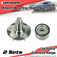 2x Front Wheel Bearing Hub Assembly for Toyota Hilux SR SR5 GGN15R KUN16R