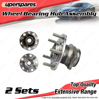2x Rear Wheel Bearing Hub Assembly for Peugeot 4008 Active Allure 2.0L 4Cyl
