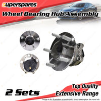 2x Rear Wheel Bearing Hub Assembly for Citroen C4 Aircross 4Cyl 2.0L FWD