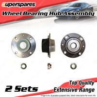 2x Rear Wheel Bearing Hub Ass for Citroen C4 B7 1.6 2.0L EP6 4B11 I4 2009-2016