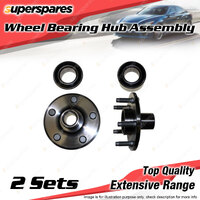 2x Front Wheel Bearing Hub Ass for Ford Territory SX SY SZ 2.7 4.0 AWD 2004-2016