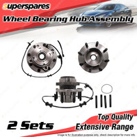 2x Front Wheel Bearing Hub Ass for Ford F250 F350 RN 5.4 7.3L 445 V8 SOHC 03-04