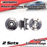 2x Front Wheel Bearing Hub Assembly for Holden Colorado RG 2.8L LWN I4 DOHC