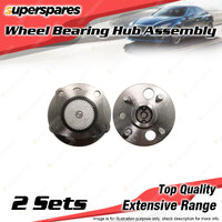 2x Rear Wheel Bearing Hub Assembly for Holden Nova LG 1.8L 7AFE I4 1994-07/1995