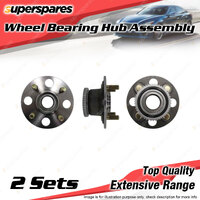 2x Rear Wheel Bearing Hub Ass for Honda Civic ES1 ES9 EU3 1.3 1.7L D17 Hybrid