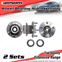 2x Rear Wheel Bearing Hub Ass for Honda Jazz GD1 1.3L L13A1 I4 SOHC 2v 2002-2008