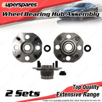 2x Rear Wheel Bearing Hub Ass for Honda Accord CB7 CB9 CD 2.2L I4 SOHC 1989-1998