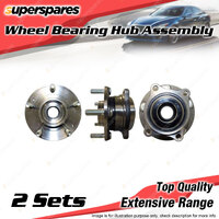 2x Rear Wheel Bearing Hub Ass for Hyundai Santa Fe SM CM 2.2 2.7L I4 V6 00-12