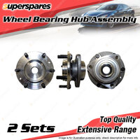 2x Front Wheel Bearing Hub Ass for Kia Grand Carnival VQ 2.2 2.7 2.9 3.5 3.8L