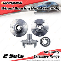 2x Front Wheel Bearing Hub Ass for Mazda 3 BK BL 2.0 2.2 2.3 2.5L I4 SOHC 05-14