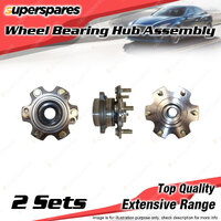 2x Rear Wheel Bearing Hub Ass for Mitsubishi Pajero NM NP NS NT NW NX I4 00-21