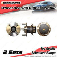 2x Rear Wheel Bearing Hub Ass for Mitsubishi Colt RG 1.5L 4G15 4A91 I4 100mm PCD