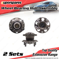 2x Rear Wheel Bearing Hub Ass for Mitsubishi Grandis BA 2.4L 4G69 I4 SOHC 04-10