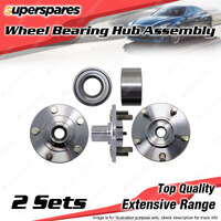 2x Front Wheel Bearing Hub Assembly for Mitsubishi Outlander ZE ZF Lancer CG CH