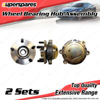 2x Front Wheel Bearing Hub Ass for Nissan 370Z Z34 VQ37VHR V6 DOHC 4v 2009-2021