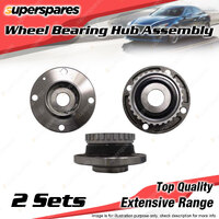 2x Rear Wheel Bearing Hub Ass for Peugeot 205 306 N3 N5 1.6 1.8 1.9 2.0L 86-00