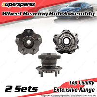 2x Rear Wheel Bearing Hub Assembly for Renault Koleos H45 2.0 2.5L I4 2008-2016