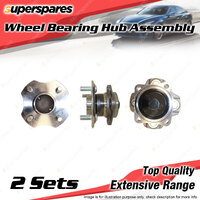 2x Rear Wheel Bearing Hub Ass for Toyota Corolla ZZE 122R 123R 1.8L I4 W/O ABS