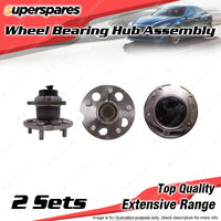 2x Rear Wheel Bearing Hub Ass for Toyota Avensis ACM 20R 21R 2.0 2.4L I4 01-10
