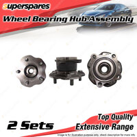 2x Rear Wheel Bearing Hub Ass for Toyota Kluger GSU55R 3.5L 2GRFE AWD V6 14-21