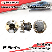 2x Rear Wheel Bearing Hub Ass for Volvo C30 C70 S40 V50 1.6 2.4 2.5L I5 99-15
