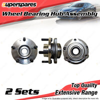 2x Front Wheel Bearing Hub Ass for Volvo S60 S80 V70 XC60 T6 D5 2.4 3.0 3.2 4.4L