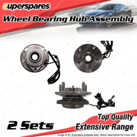 2x Front Wheel Bearing Hub Assembly for Jeep Wrangler JK EGT ENS ABS Vehicle