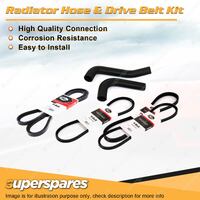 Radiator Hose + Gates Belt Kit for Holden Commodore VH 2.8L 173 LD1 1981-1984