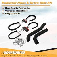 Radiator Hose + Gates Belt Kit for Holden Jackaroo UBS52 2.2L C223 C223T 81-83